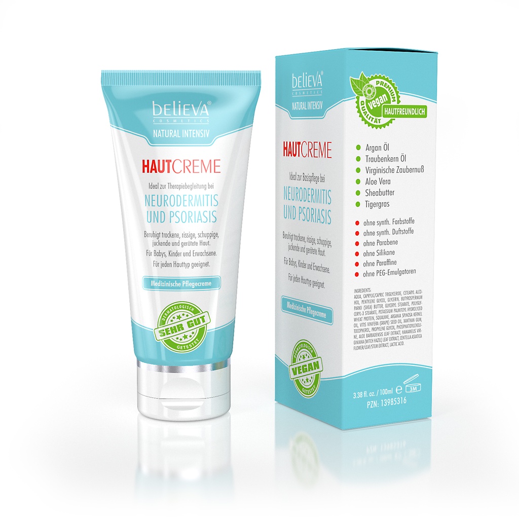 Believa Natural Intensiv Hautcreme 100ml