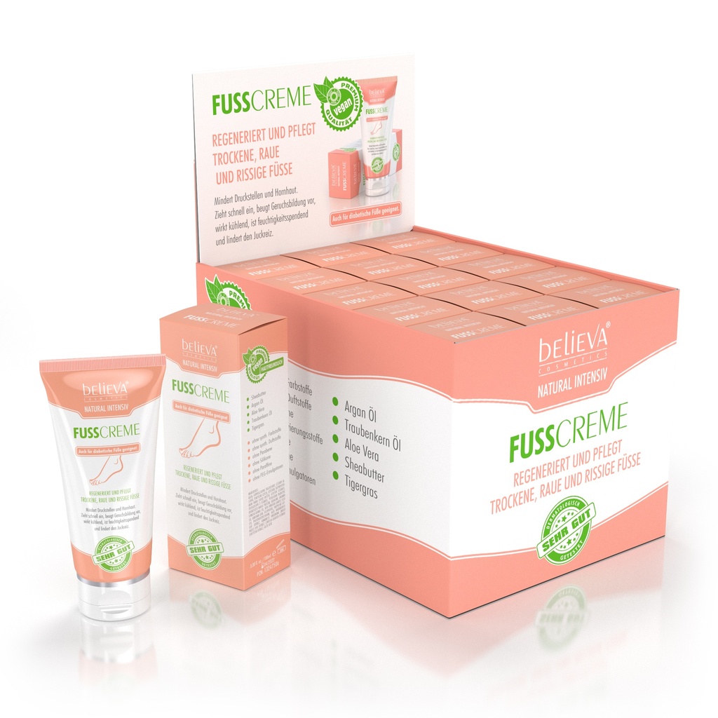 Believa Natural Intensiv Fusspflege Display 15x100ml