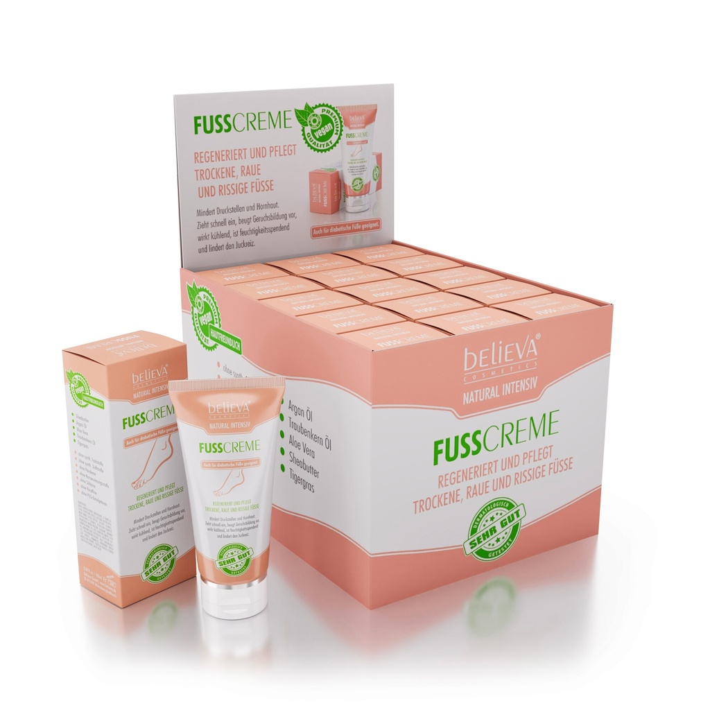 Believa Natural Intensiv Fusspflege Display 15x100ml